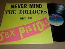 THE SEX PISTOLS - NEVER MIND THE BOLLOCKS VIRGIN LP BLANK BACK NO TRACKLISTING