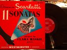 Westminster WL-5072  Clara HASKIL, Domenico Scarlatti/11 Sonatas