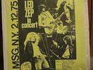 Led Zeppelin MSG. N.Y. 2.12.75 In Concert Live pt 2 MINT Red Wax not tmoq 2LP