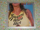 BON JOVI SLIPPERY WHEN WET ORIGINAL BANNED COVER LP + POSTER KISS RATT POISON