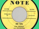 JON THOMAS ORCH. Rib Tips / Hi Fi 45rpm Note 1956 R&B instrumentals