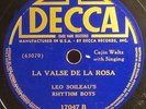 CAJUN Decca 17047 Leo Soileau's Rhythm Boys - Chere Liza / La Valse De La Rosa