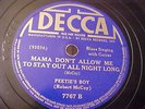 Robert McCoy ( Peetie's Boy) - Mama Don't Allow - Decca 7767 - SOUNDS GREAT