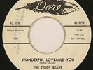 TEDDY BEARS “Wonderful Loveable You” doo wop teen 45 on DORE promo ‘59 HEAR