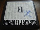 Michael Jackson - Bad  LP Inner Sleeve Signed By Michael Jackson