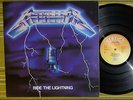 METALLICA, RIDE THE LIGHTNING, LP 1989 RARE UK VERTIGO A1/B1 EX/EX INNER/SL