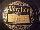 Bumble Bee Slim -Running Bad Luck Blues - EX Shellac-Vocalion 2903 -SOUNDS GREAT