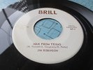 ORIGINAL ROCKABILLY 45 JIM ROBINSON BUDDY HOLLY NORMAN PETTY on BRILL M-