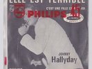JOHNNY HALLYDAY SINGLE JUKE BOX ENCART ORIGINAL 