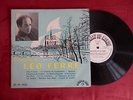 LEO FERRE Chansons de Léo Ferré 25cm Le Chant Du Monde 1958
