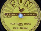 Hear Rockabilly 78 rpm CARL PERKINS Blues Suede Shoes SUN 234 Elvis
