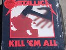 Metallica- Kill Em All  LP w/ Bonus tracks Am I Evil, Blitzkrieg w/ hype sticker