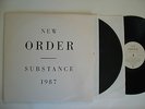 NEW ORDER LP - 1987 - SUBSTANCE - US PRESS QWEST - EMBOSSED COVER  1 25621 - EX