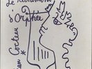 JEAN COCTEAU coffret 33t 25 cm ART COVER LE TESTAMENT D'ORPHEE 1959 diction