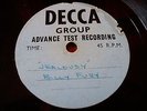 BILLY FURY-ACETATE- JEALOUSY/OPEN YOUR ARMS C 1961