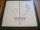 Led Zeppelin - Coda LP Inner Sleeve Signed By Page, Plant & Jones