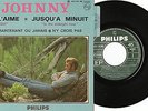 EP JOHNNY HALLYDAY  RARE VARIANTE+ LANGUETTE BLEUE  SUPERBE ETAT QUASI NEUF