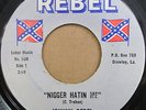 JOHNNY REBEL - record No. 508 (N*gger Hatin Me) | RARE racist country 45