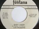 LEE DRUMMOND-Baby I Know-Rare Northern Soul/Mod-PROMO-Hear