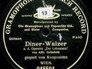 ALFRED GRUNFELD    Grünfeld Diner Waltz    GMR 45504 singel-sided  rec.1907