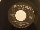 RARE Mod Northern Soul Johnny Scott, Portra 007, Somebody Help/My Funny Face