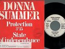 DONNA SUMMER protection / state of independance  RARE FRENCH PROMO DISCO 7
