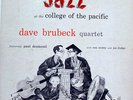 DAVE BRUBECK QUARTET jazz at the college of the pacific LP VG+ 3-223 Red Vinyl