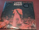 NEIL YOUNG LIVE RUST 2 LP SEALED ORIG PRESS HYPE DECAL