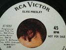 Elvis presley rca number 9 287 DJ copy not for sale Judy with picture sleeve