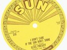 ORIGINAL Unused 1954 Elvis Presley 45 RPM Sun Record LABEL from Tennessee Museum