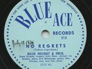 Rare Jazz 78 - Billie Holiday - No Regrets # 213 - HEAR Both Songs - Mint Minus