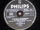 SERGE GAINSBOURG 33 TOURS HORS COMMERCE INTERVIEW MANOEUVRE LOVE ON THE BEAT