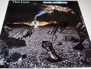THIN LIZZY Thunder & Lightning VINYL LP John Sykes Scott Gorham Autograph SIGNED