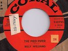 BILLY WILLIAMS Pied Piper 45 on Coral POPCORN/R&B Listen