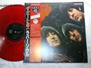 BEATLES RUBBER SOUL JAPAN 1986 UK CUTTING LIMITED MONO RED VINYL w/WIDE OBI