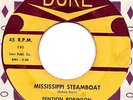 Fention Robinson   Mississippi Steamboat / Crazy Crazy Loving - Duke 1958  Hear
