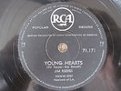 JIM REEVES - YOUNG HEARTS / TWO SHADOWS ON YOUR WINDOW - SOUTH AFRICA 78 RPM
