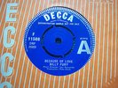 EX+ UK DECCA 45 DEMO - BILLY FURY - BECAUSE OF LOVE