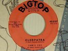 Jamie Coe northern 45 Cleopatra / But Yesterday   Big Top VG to VG+