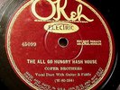 Electric OKeh 45099 Cofer Brothers-All Go Hungry Hash House-Atlanta 1927 great