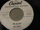 Meg Myles Sing On Baby / Shed A Tear 45 EX Capitol 3330 R&B Popcorn Jazz PROMO