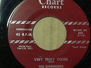 The Evergreens Doo Wop 45 Very Truly Yours / Guitar Player on chart HEAR #BB617