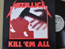 ORIGINAL 1983  VG+ Metallica Kill Em All STERLING Megaforce MRI 069 LP