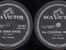 Elvis Presley 78 RPM Rock'N Roll Record Blue Suede Shoes / I'm Counting On You