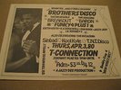 RARE HIP HOP HALF FLIER T-CONNECTION.BROTHERS DISCO FUNKY 4 PLUS ONE,KOOL KYLE