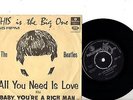 BEATLES 7'' PS All You Need Is Love South Africa SPD 431 super rare cover 45