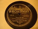 JAZZ VINCENT LOPEZ O. 'Taint No Sin/Happy Days Are Here Again BROADWAY 1351