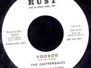 the Chippendales Rust 5023 VG+ Rockabilly DJ 45 Voodoo b/w The Day Will Come