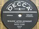 PATSY CLINE Walkin' After Midnight/Poor Man's Roses 78 rpm Decca 30221 w/ Sleeve