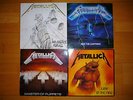 4 x Metallica LP Master of Puppets, Jump, Lightning, and justice for all